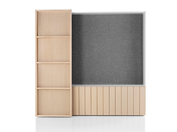 LOCALE - Tall sound absorbing office storage unit by Herman Miller - view 3